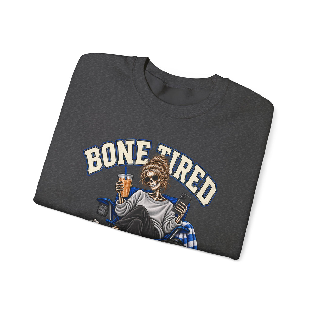 Bone Tired, Still Booked Crewneck Sweatshirt