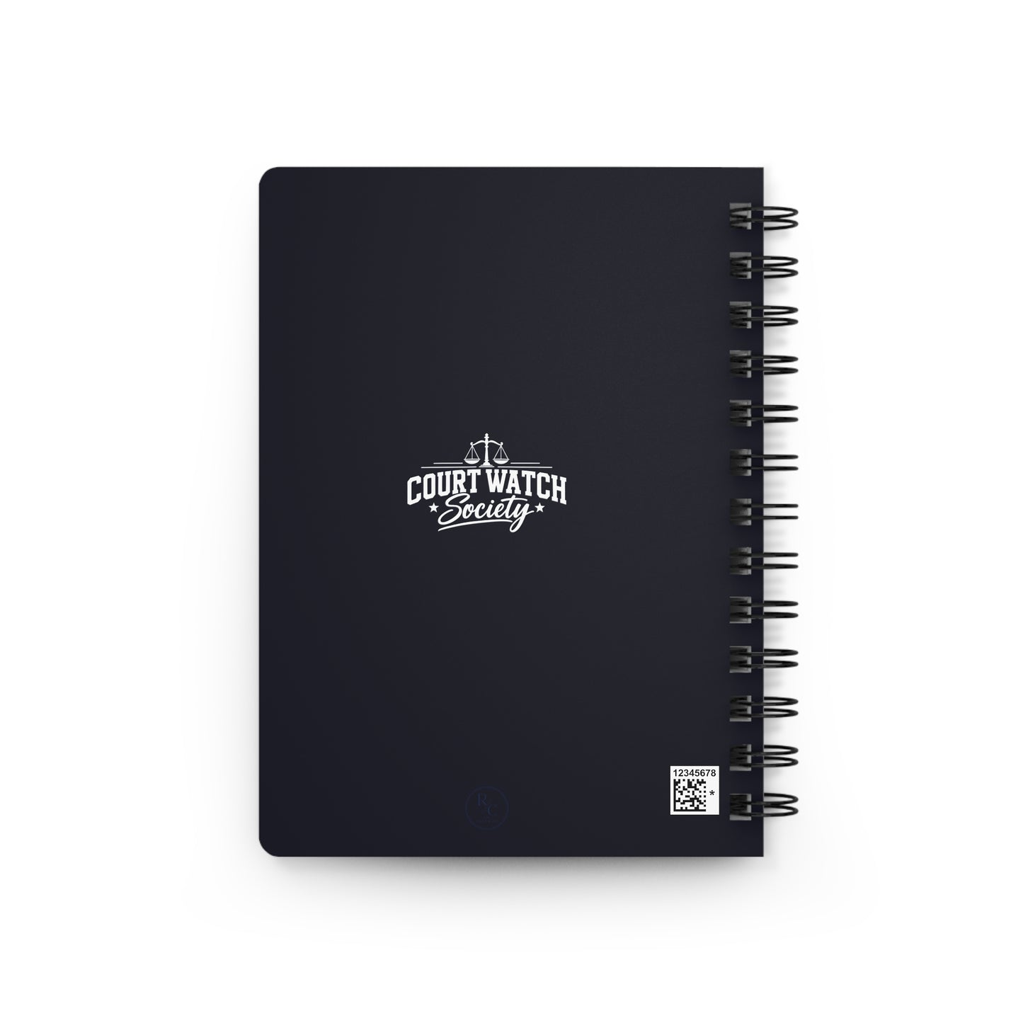 Unofficial Juror Spiral Notebook — Scales of Justice Journal (Evidence Reviewed, Verdict Pending)