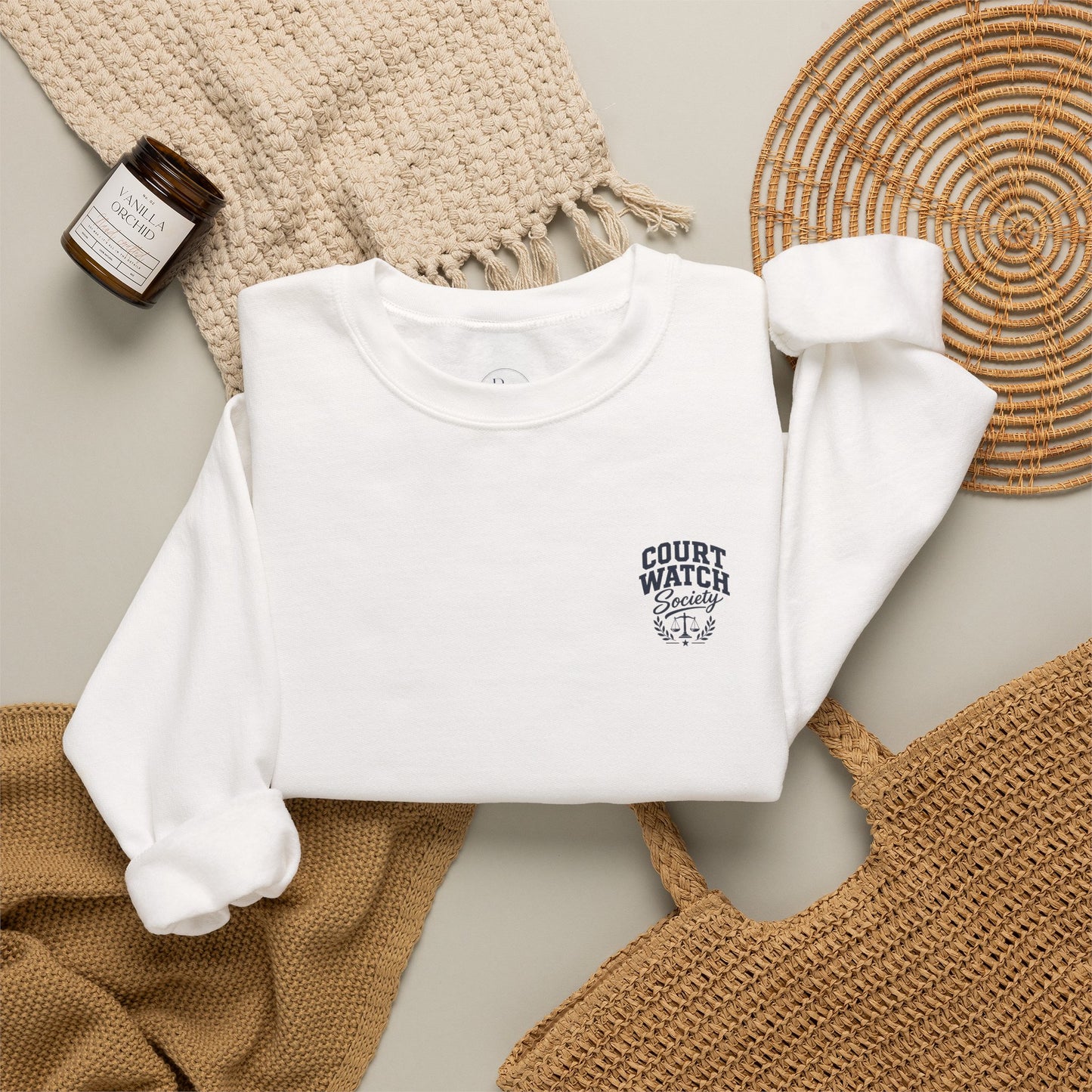 Court Watching Is My Cardio Sweatshirt — Legal Humor Crewneck