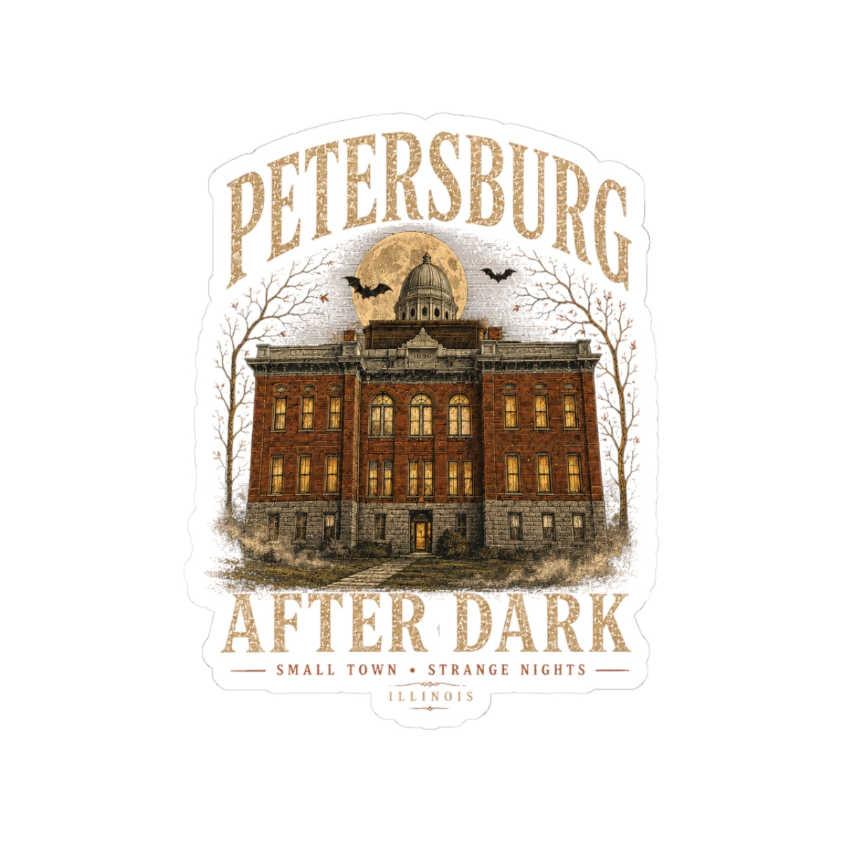 Petersburg After Dark Kiss-Cut Sticker