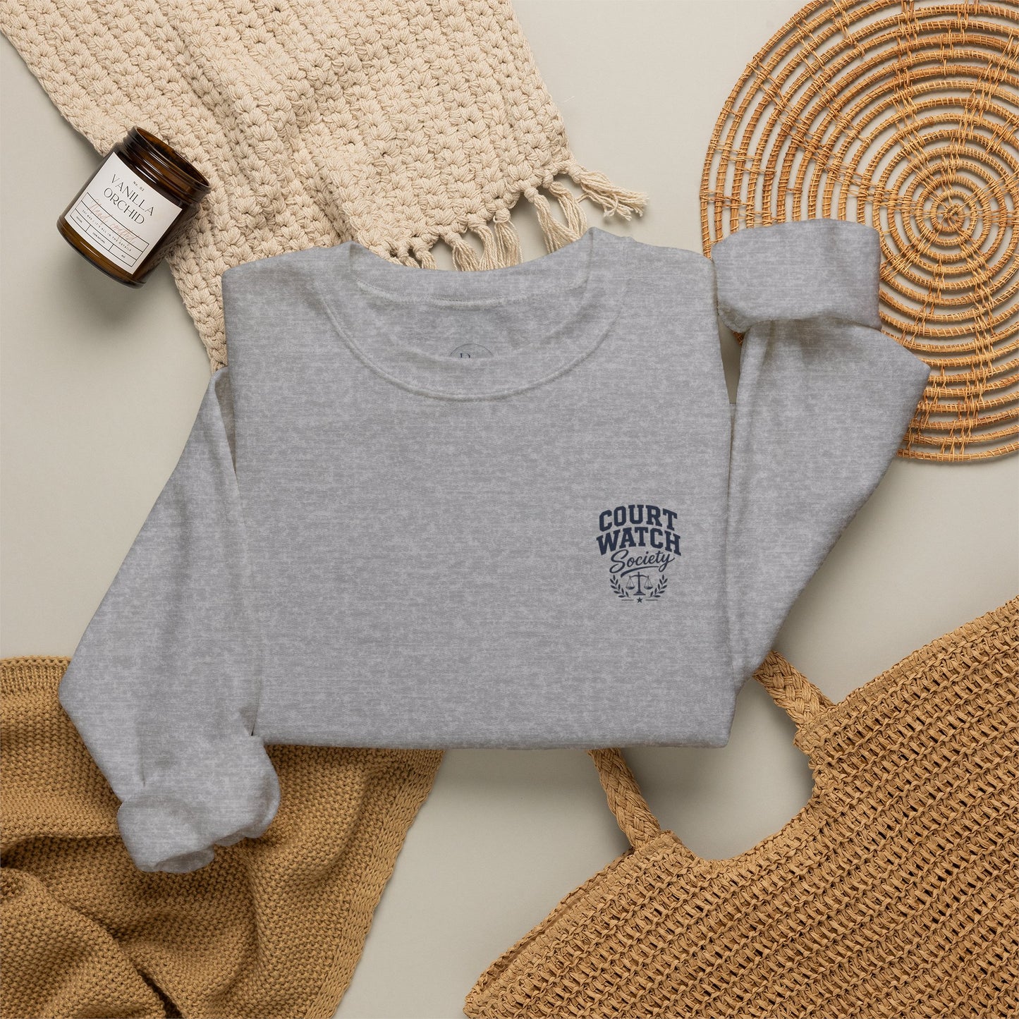 Court Watching Is My Cardio Sweatshirt — Legal Humor Crewneck