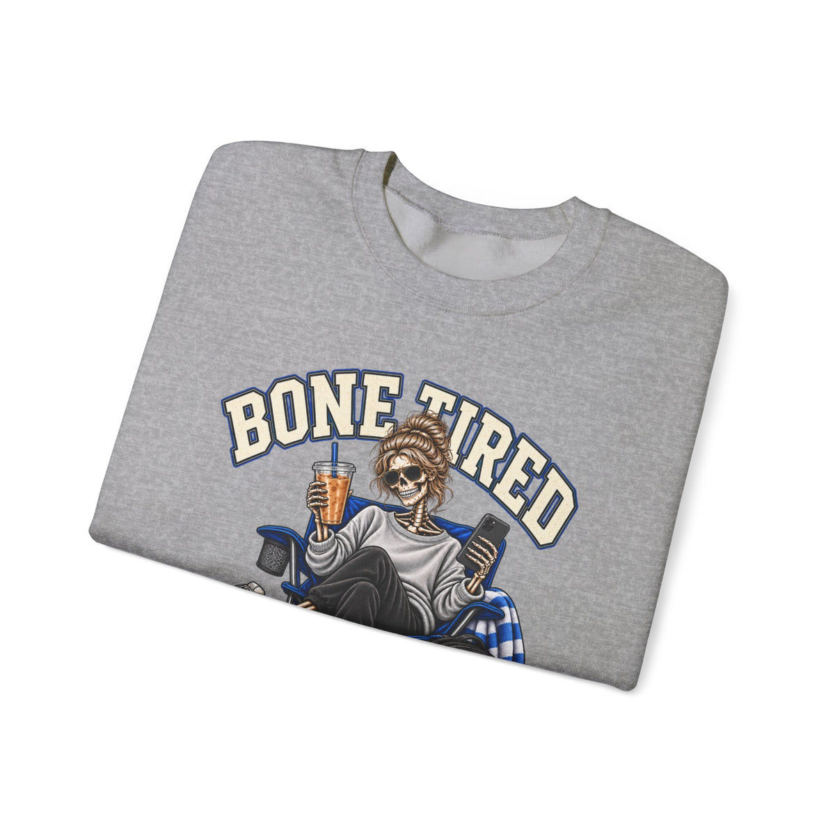 Bone Tired, Still Booked Crewneck Sweatshirt
